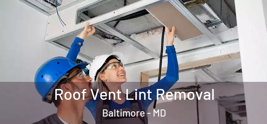 Roof Vent Lint Removal Baltimore - MD
